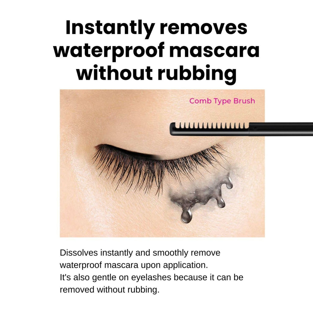 Heroine Make by KISSME Waterproof Mascara Black — Long & Curl Defining Fiber + Oil-Free Remover (2 Set)