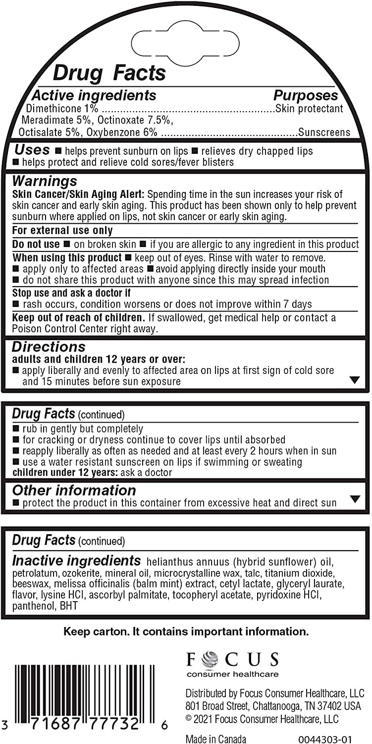 Herpecin-L Lip Protectant SPF 30 – 0.1 oz (Pack of 3)