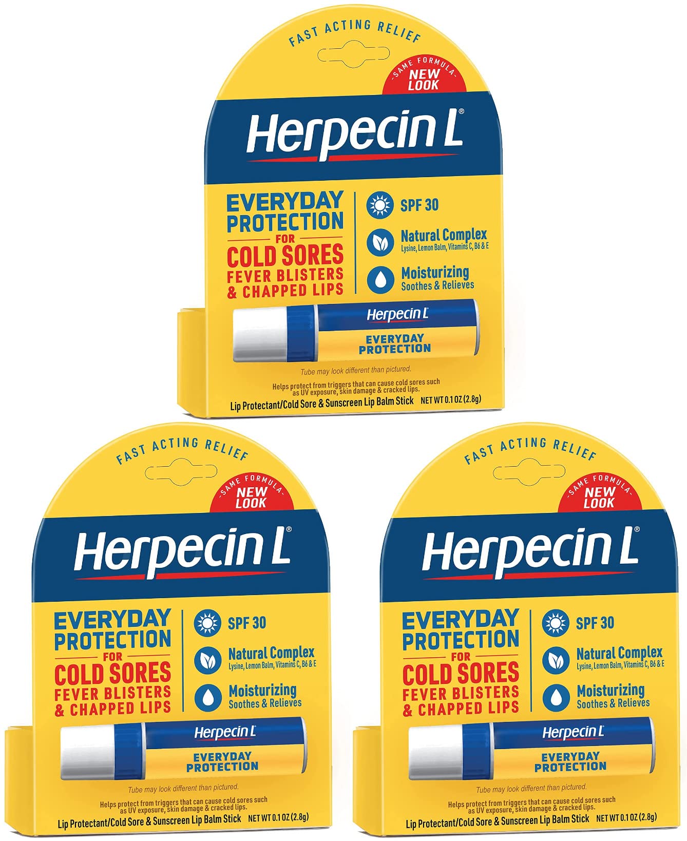 Herpecin-L Lip Protectant SPF 30 – 0.1 oz (Pack of 3)
