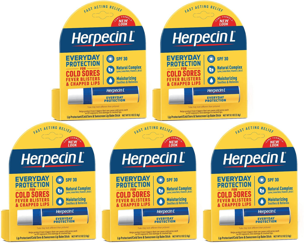 Herpecin-L SPF 30 Lip Protectant — 5 Pack (0.1 oz each)