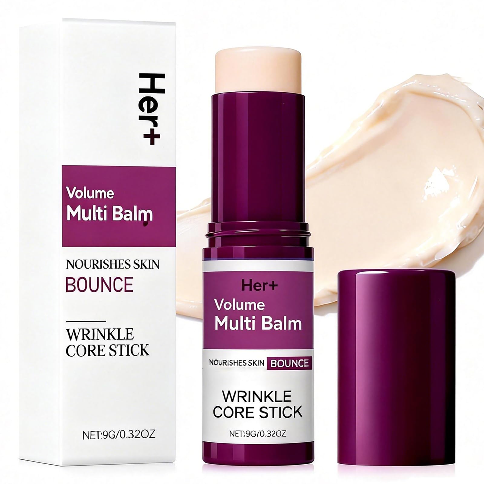 Her+ Calcium Multi Balm Stick – Firming, Hydrating Korean Collagen Skincare