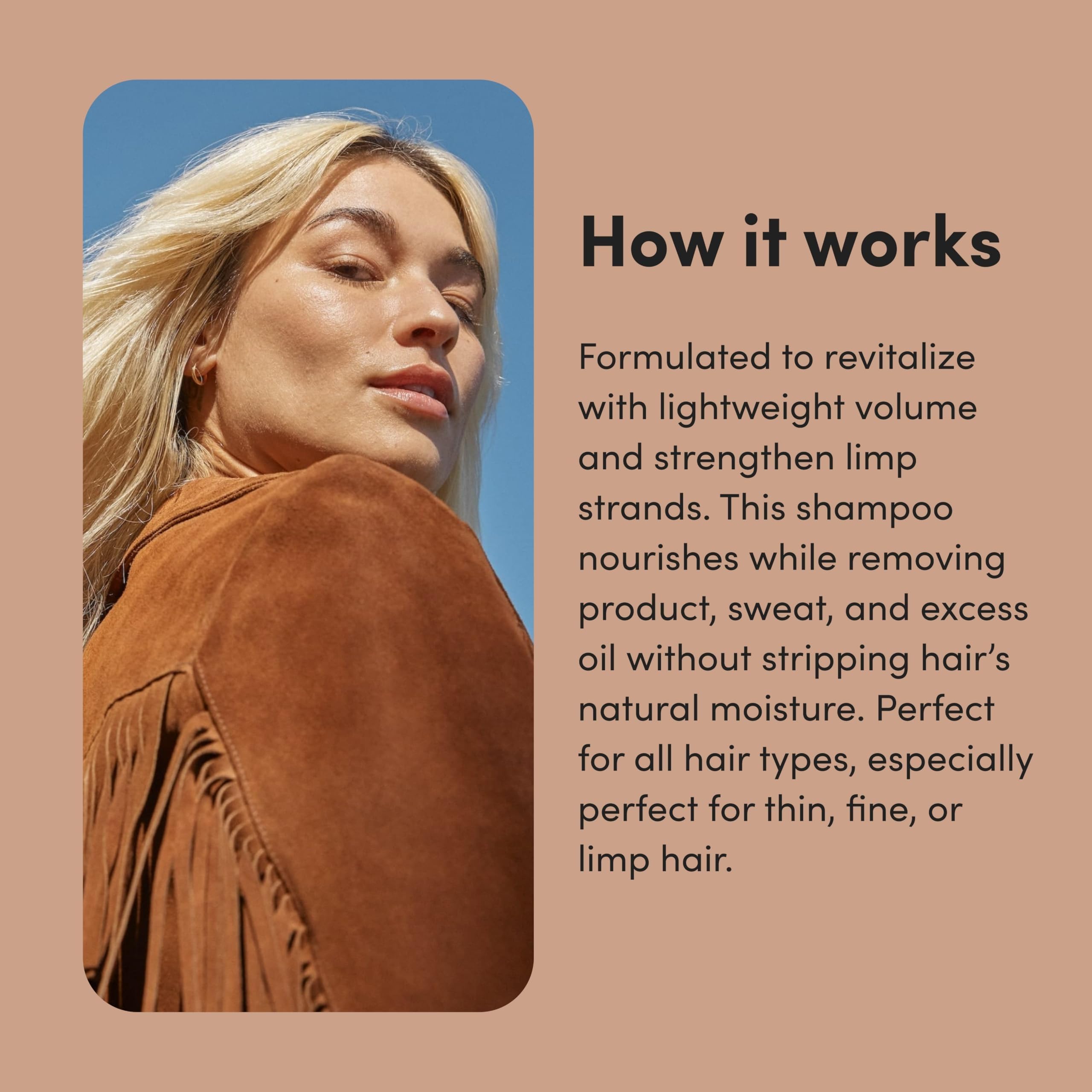 hers Full Volume Shampoo – Rice Protein & Biotin Formula for Fine Hair | Daily Volumizing Shampoo with Coastal Cedar Citron Scent – 6.4 fl oz, 2 Pack