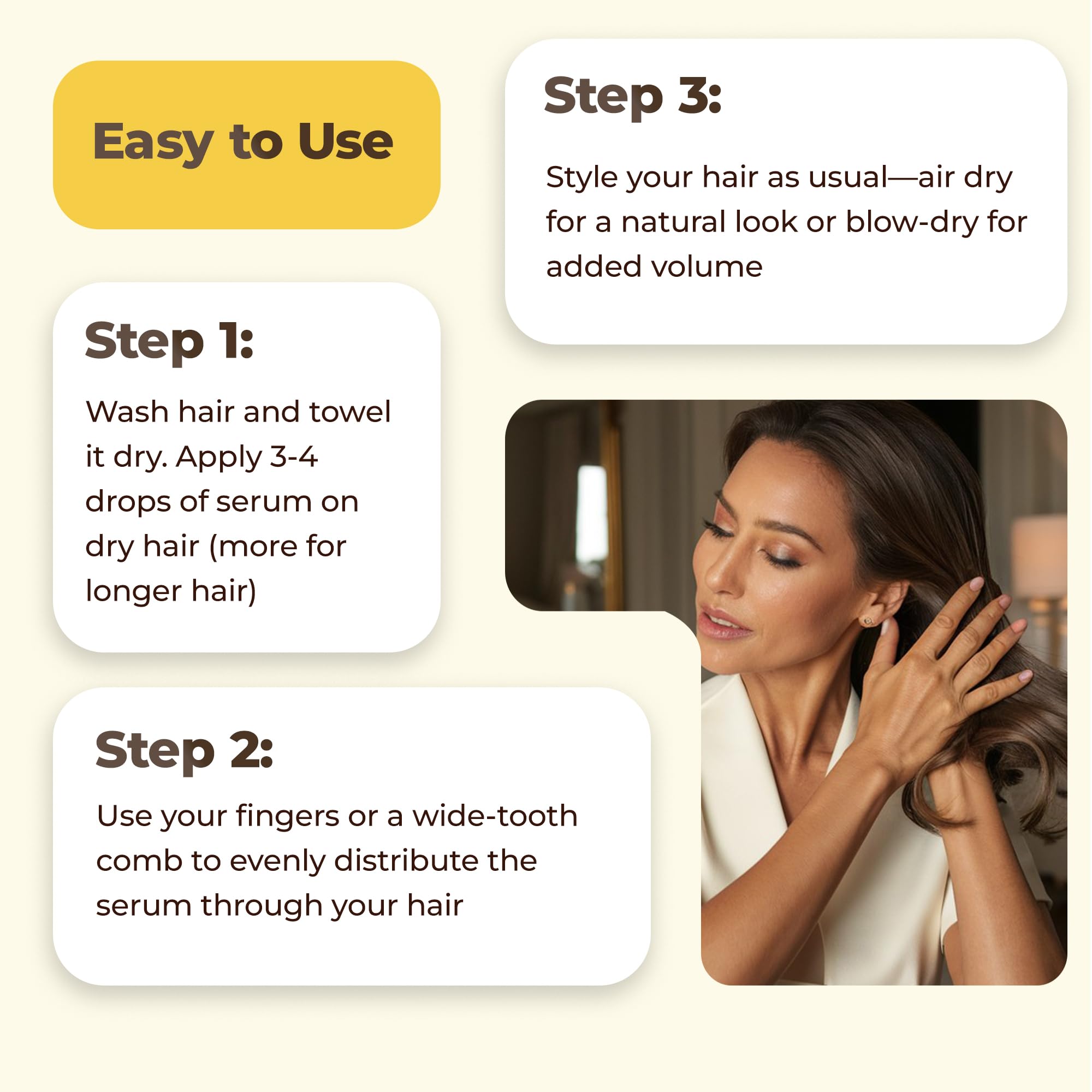 HerStyler Advanced Argan Oil Hair Serum for Women – Anti-Frizz & Nourishing Shine (70 ml)