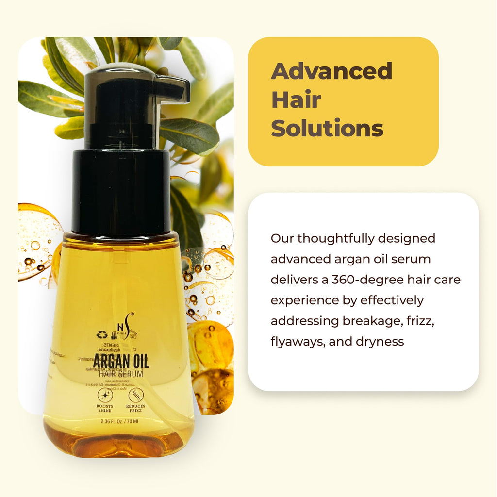 HerStyler Advanced Argan Oil Hair Serum for Women – Anti-Frizz & Nourishing Shine (70 ml)