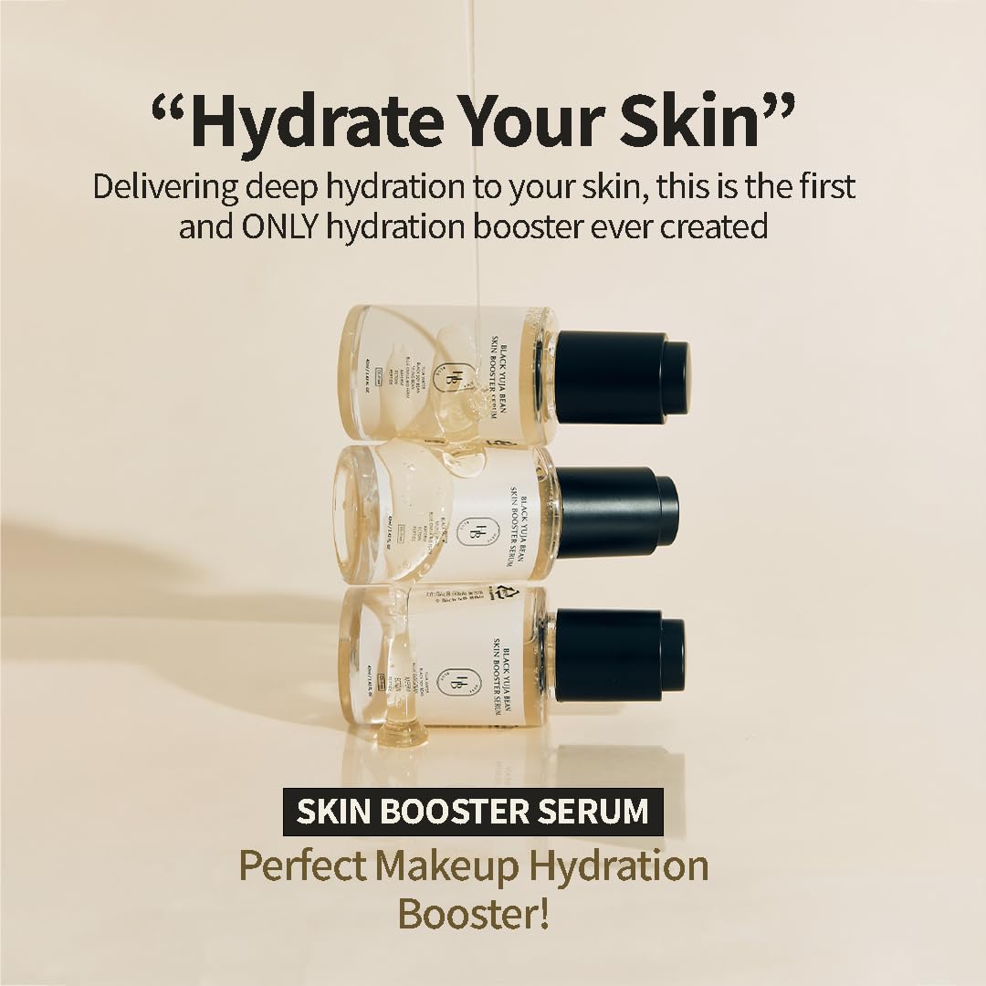 HEVEBLUE Black Yuja Bean Serum – Deep Hydration, Oil-Free, Vegan, Korean Skincare