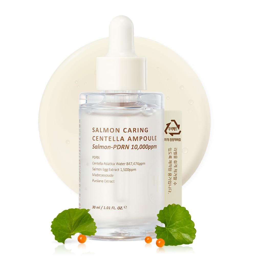 HEVEBLUE Salmon Caring Centella Ampoule – Calming Serum with Salmon PDRN & Centella