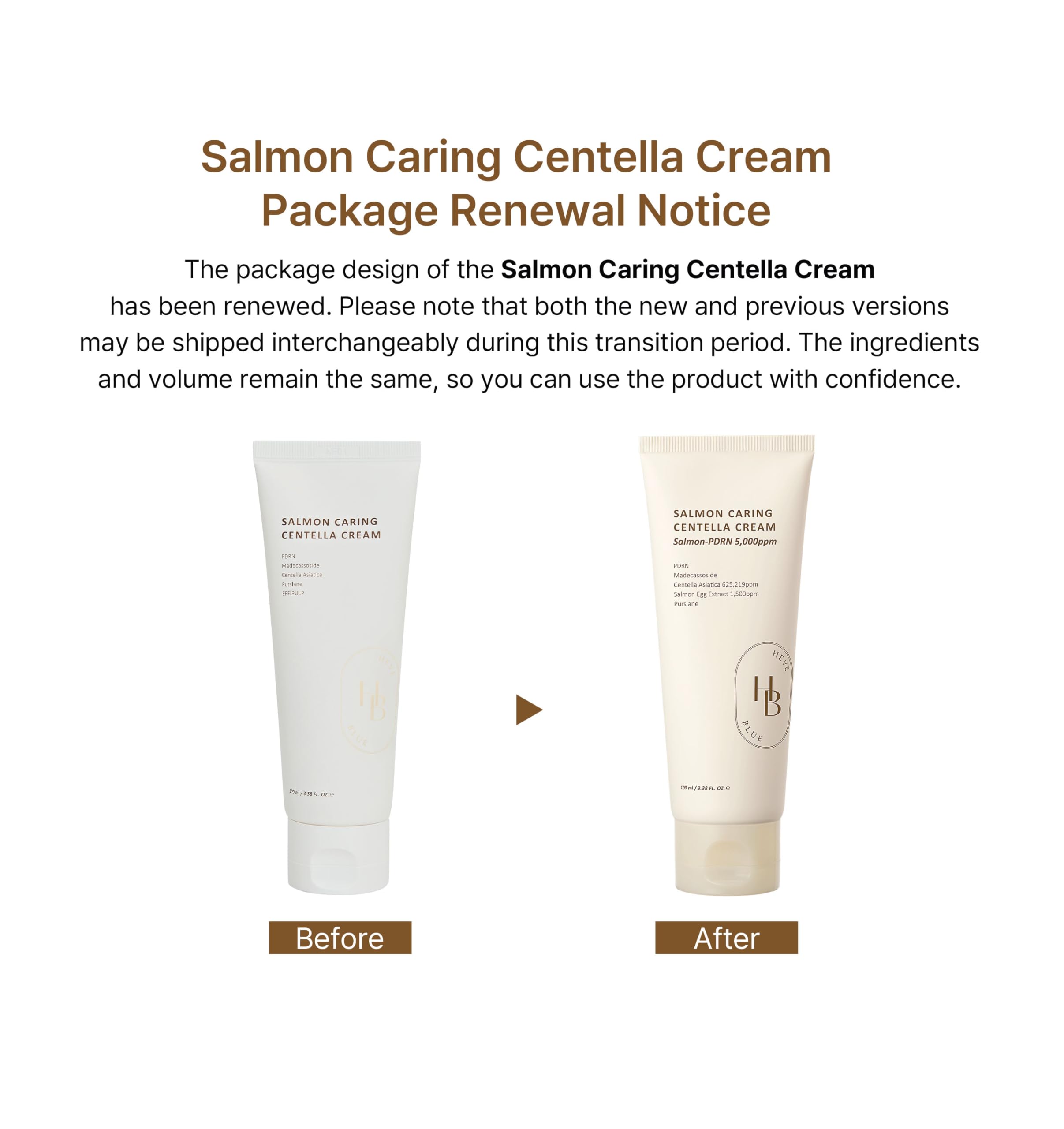 HEVEBLUE Salmon Caring Centella Cream – Salmon PDRN, Centella & Madecassoside, Low Irritation