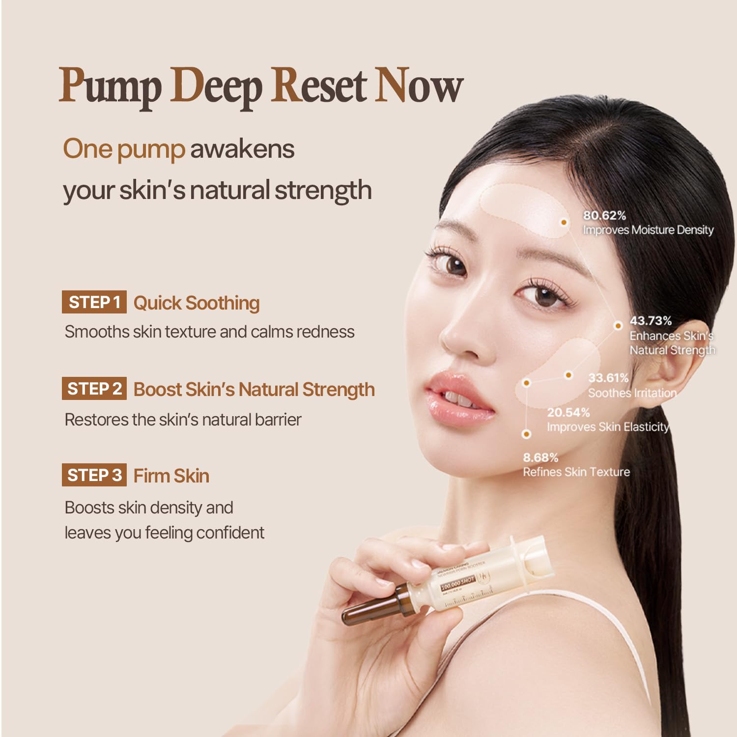 HEVEBLUE Salmon Caring Centella New Pair PDRN Booster 100,000 Shot Essence (2ea) - Refine Texture, Gentle on Skin