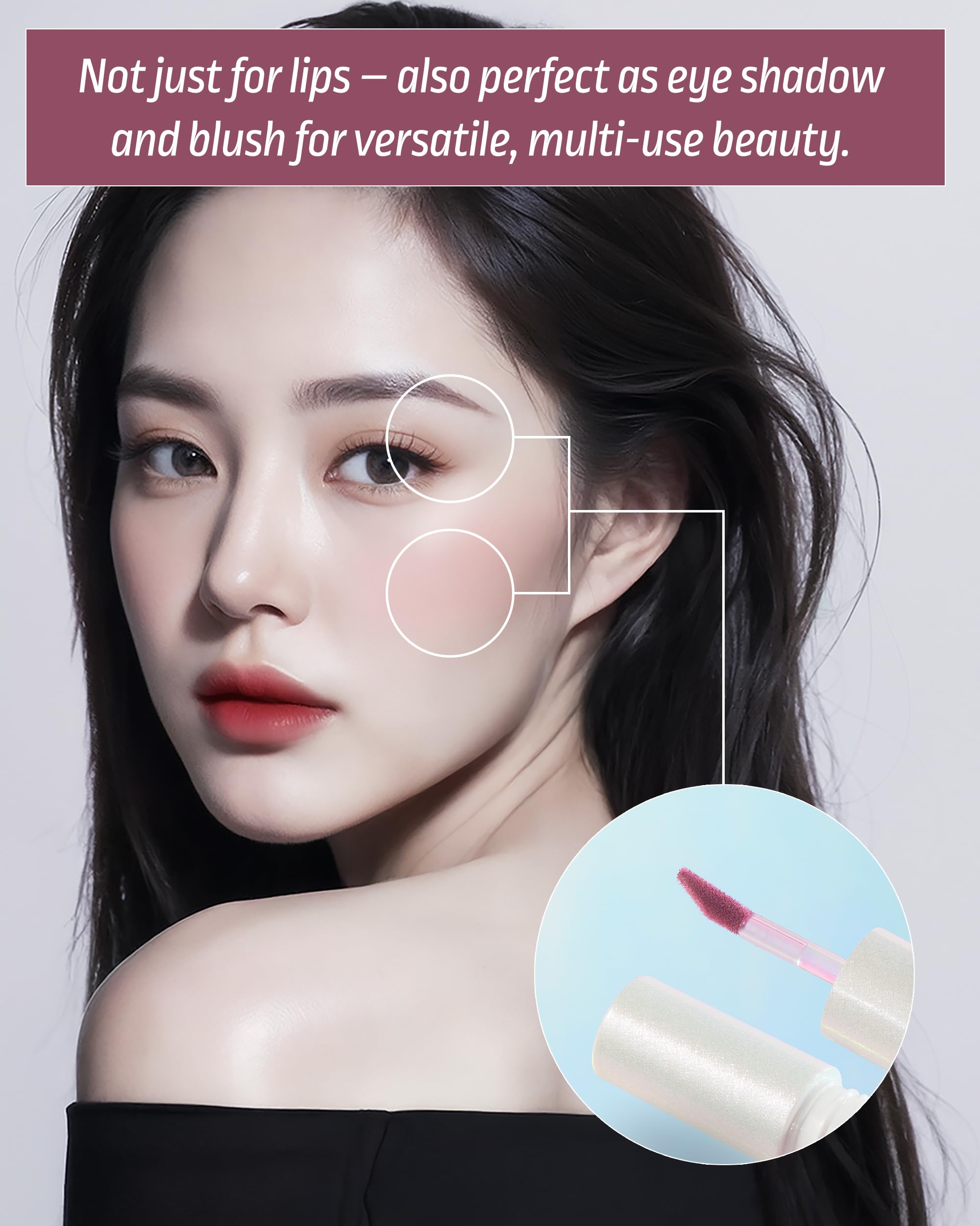 HEVVYMAKEUP Blurring Effect Lip Tint – Dear Sorbet | Airy Velvet Matte, Buildable, Vegan & Longwear