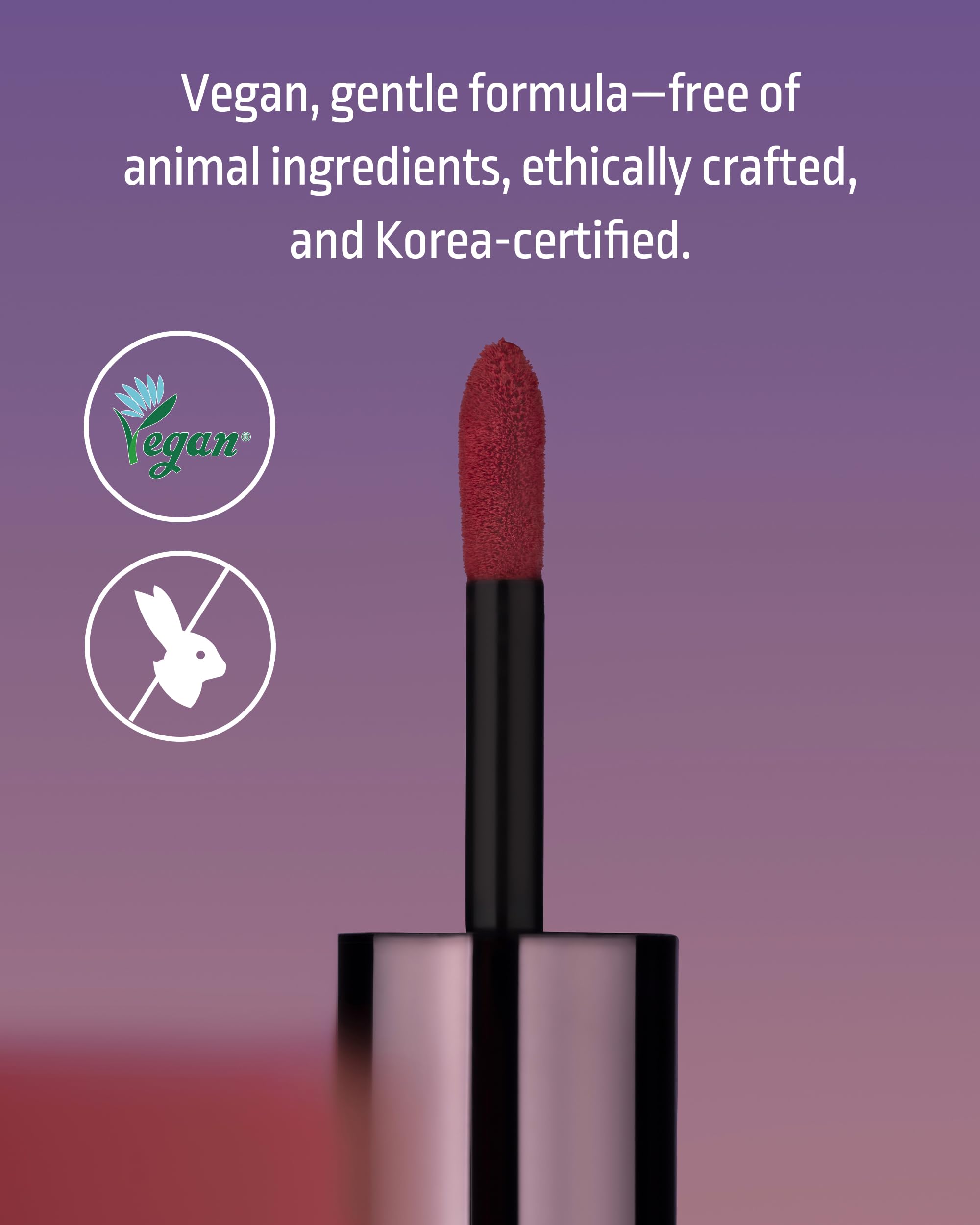 HEVVYMAKEUP Blurring Effect Lip Tint – Dear Sorbet | Airy Velvet Matte, Buildable, Vegan & Longwear