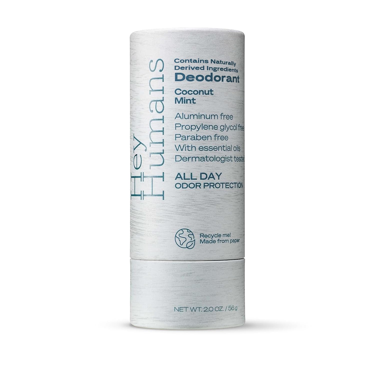 Hey Humans Aluminum-Free Deodorant – Coconut Mint for All-Day Freshness