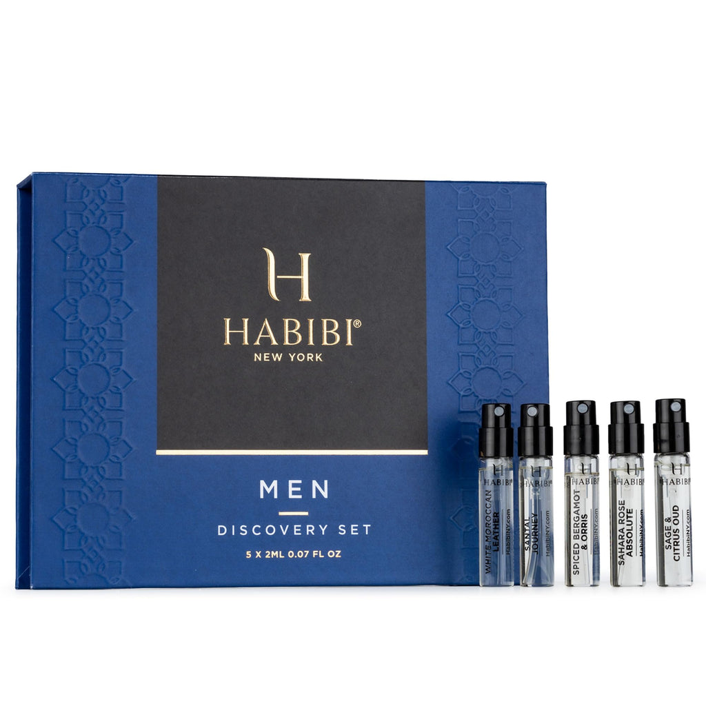H HABIBI Men's Perfume & Oud Sample Set – 12 x 2ml Mini Sprays | Made in USA