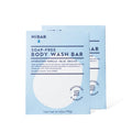 HIBAR Hydrate Solid Body Wash Bar – Moisturize & Quench with Snow Mushroom & Hyaluronic Acid | Vegan & Plastic-Free (2 Pack)