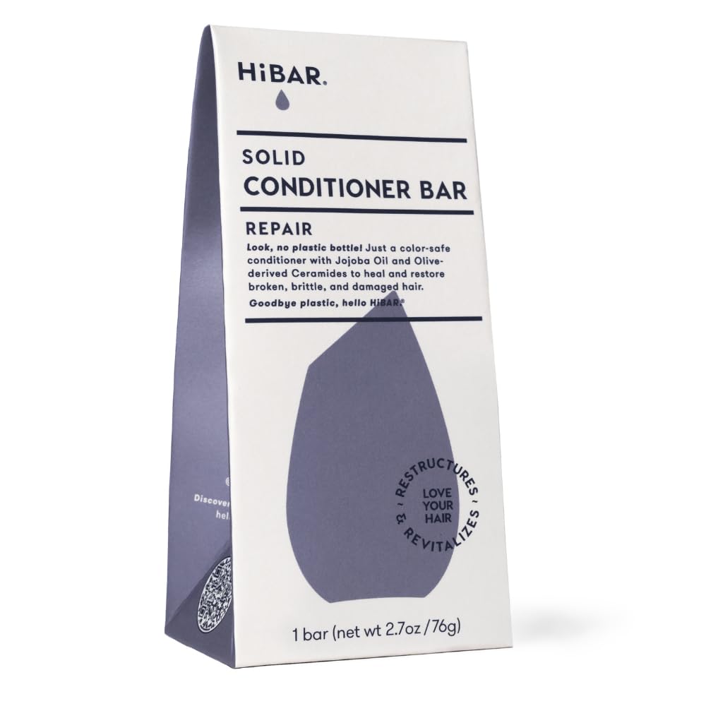 HiBAR Repair Conditioner Bar — Strengthen Damaged Hair, Plastic-Free