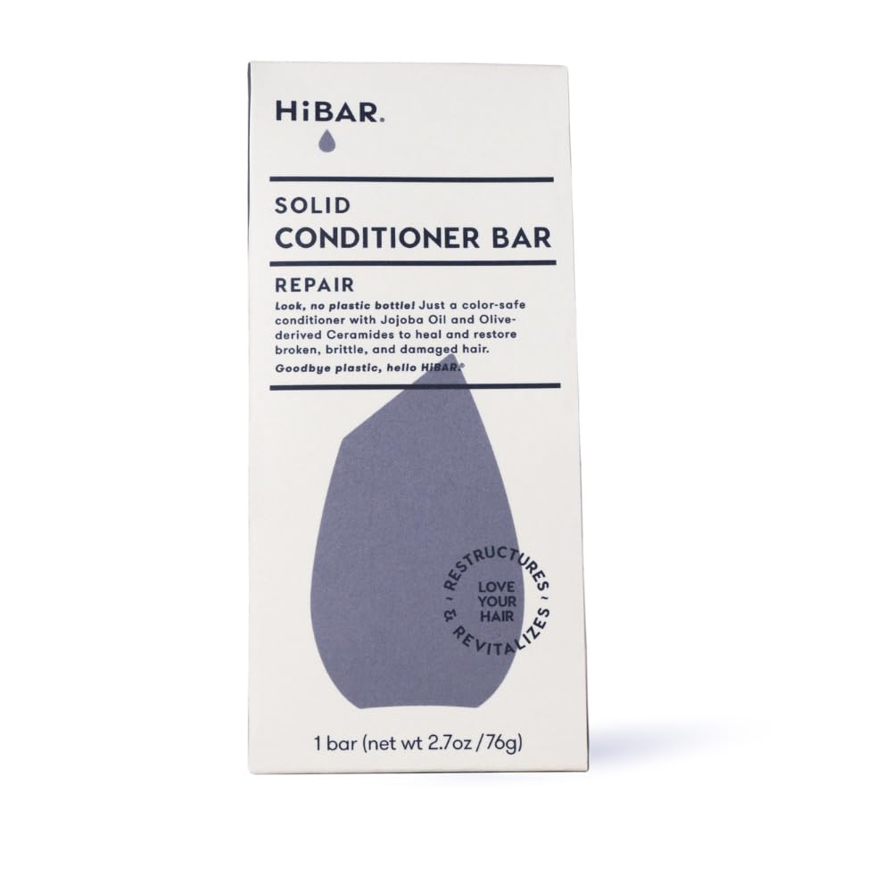 HiBAR Repair Conditioner Bar — Strengthen Damaged Hair, Plastic-Free