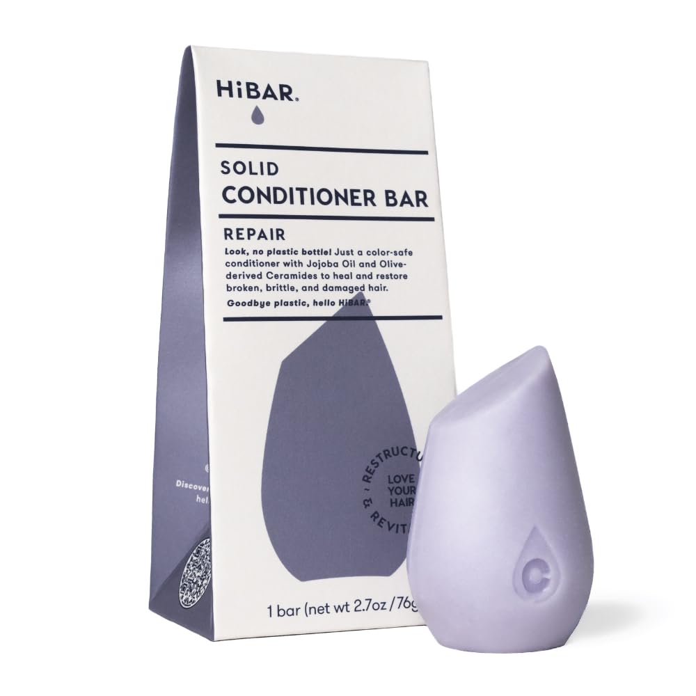 HiBAR Repair Conditioner Bar — Strengthen Damaged Hair, Plastic-Free
