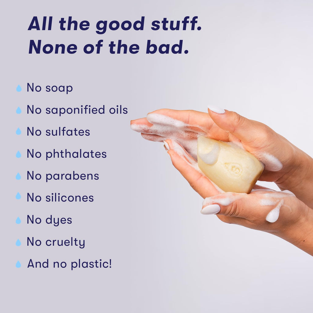 HIBAR Soothe Shampoo Bar – Dry Scalp Relief with Willow Bark & Salicylic Acid – Plastic-Free, 2 Pack