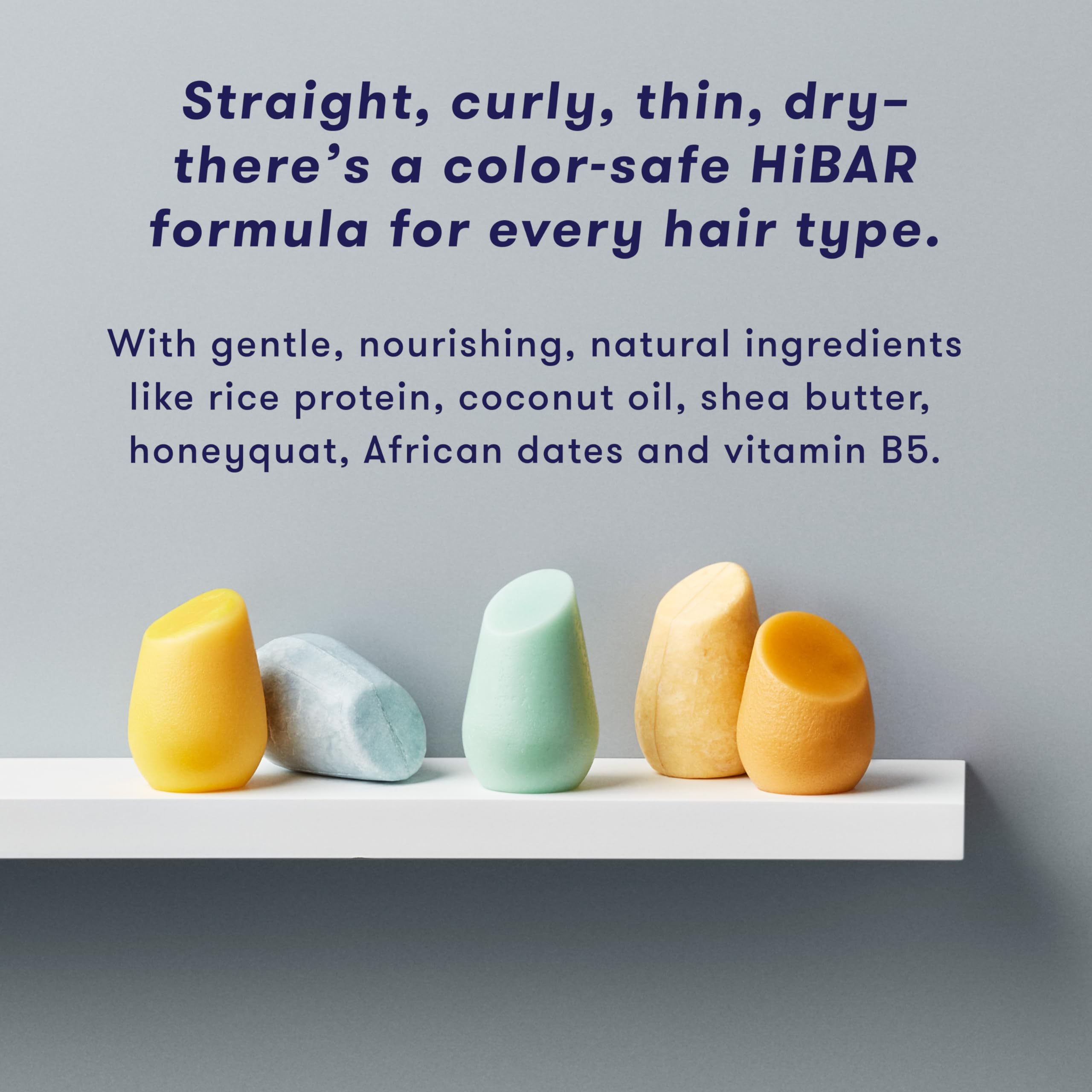 HIBAR Volumize Shampoo Bar 2-Pack for Fine Hair | Rice Water, 100% Vegan
