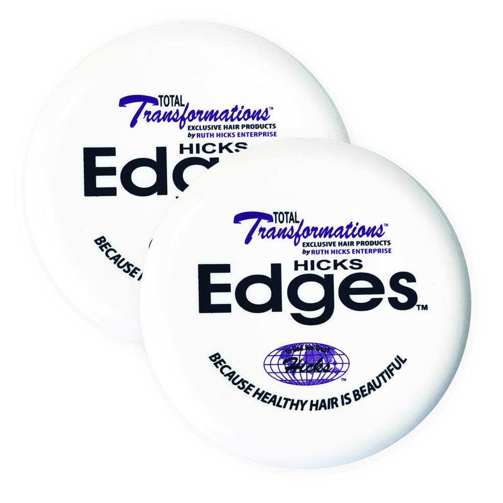 Hicks Total Transformations Edges Pomade 4oz 2-Pack – Edge Control for Smooth, Natural Shine