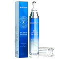 Hicream Eye Cream with 5% Caffeine & Hyaluronic Acid | 360° Roller Eye Serum for Puffy Eyes, Dark Circles & Fine Lines