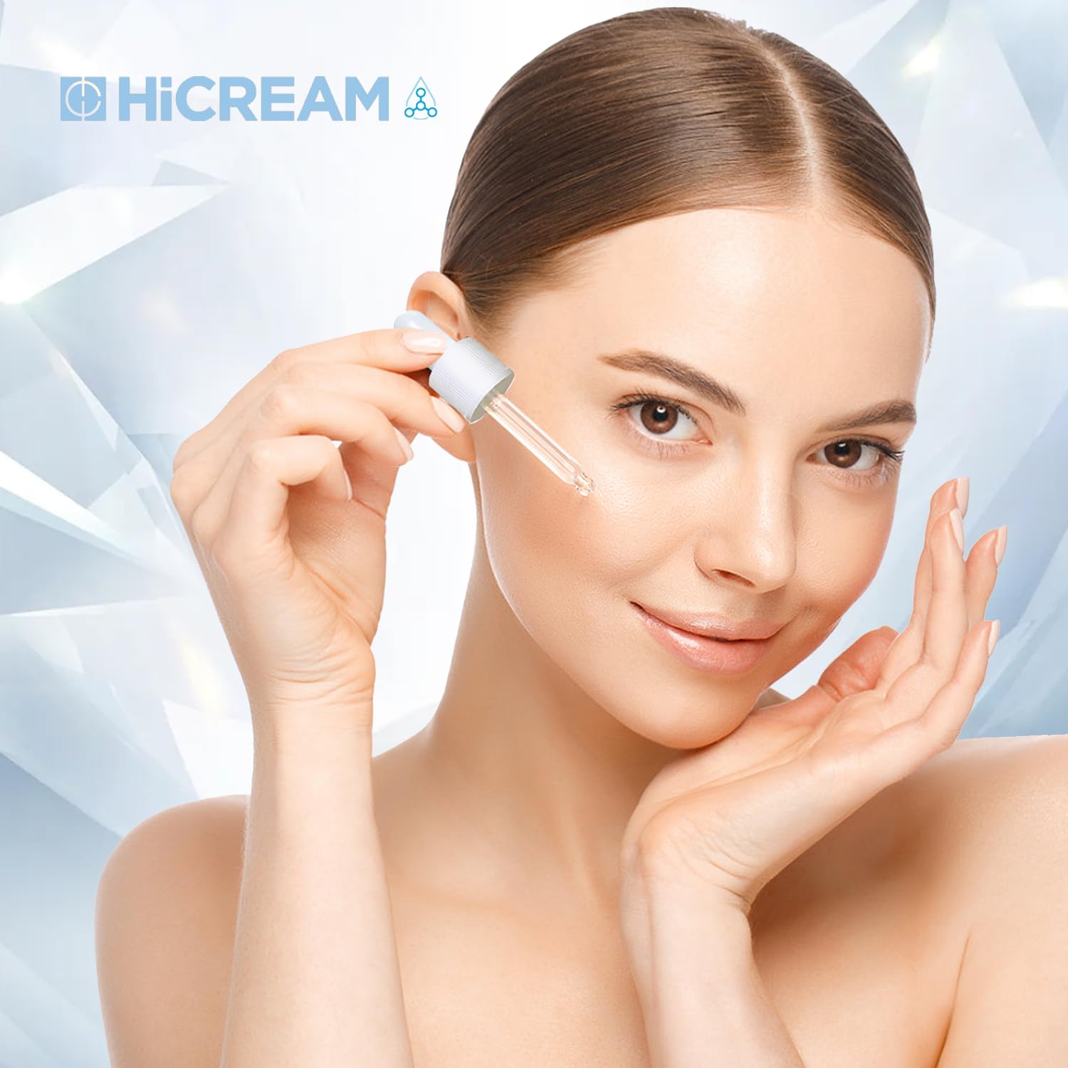 Hicream Hyaluronic Acid Serum for Face — Brightening, Hydration & Even Tone (2 Oz)