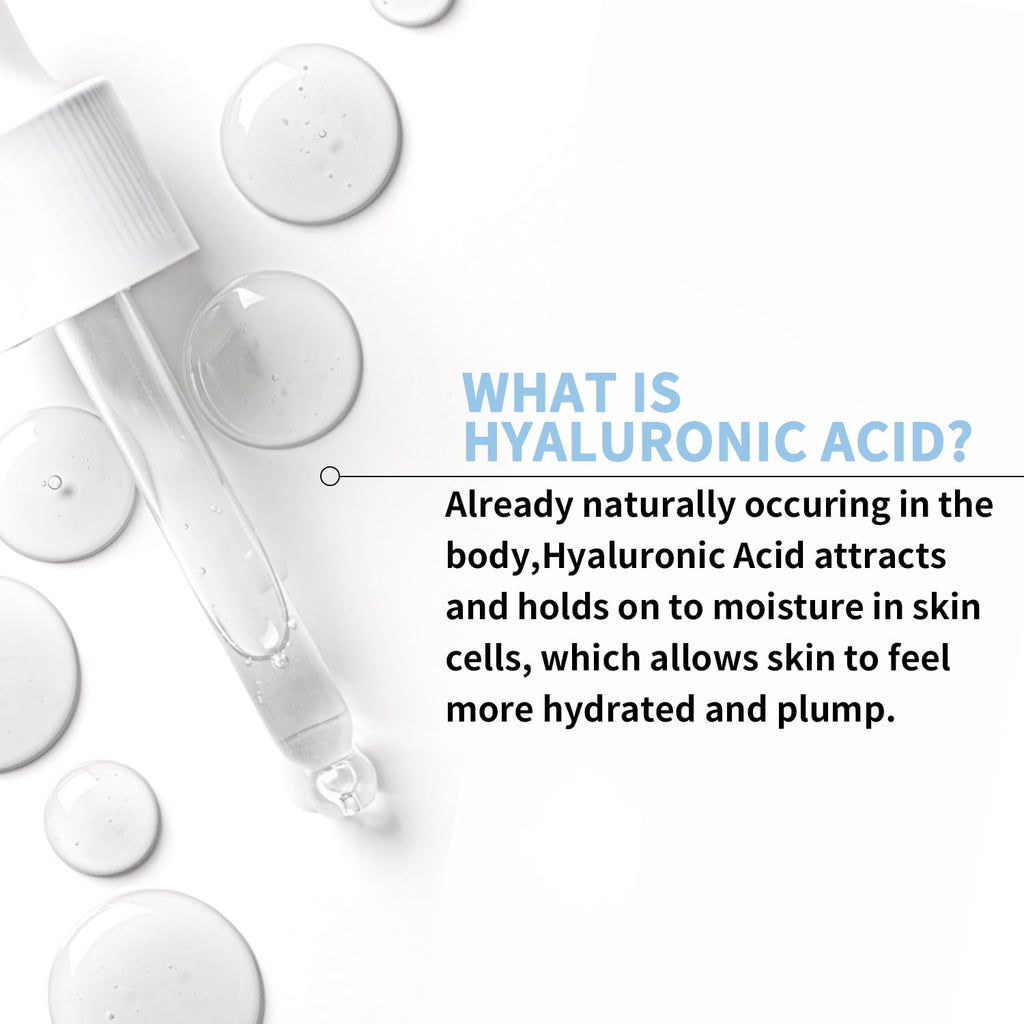 Hicream Hyaluronic Acid Serum for Face — Brightening, Hydration & Even Tone (2 Oz)