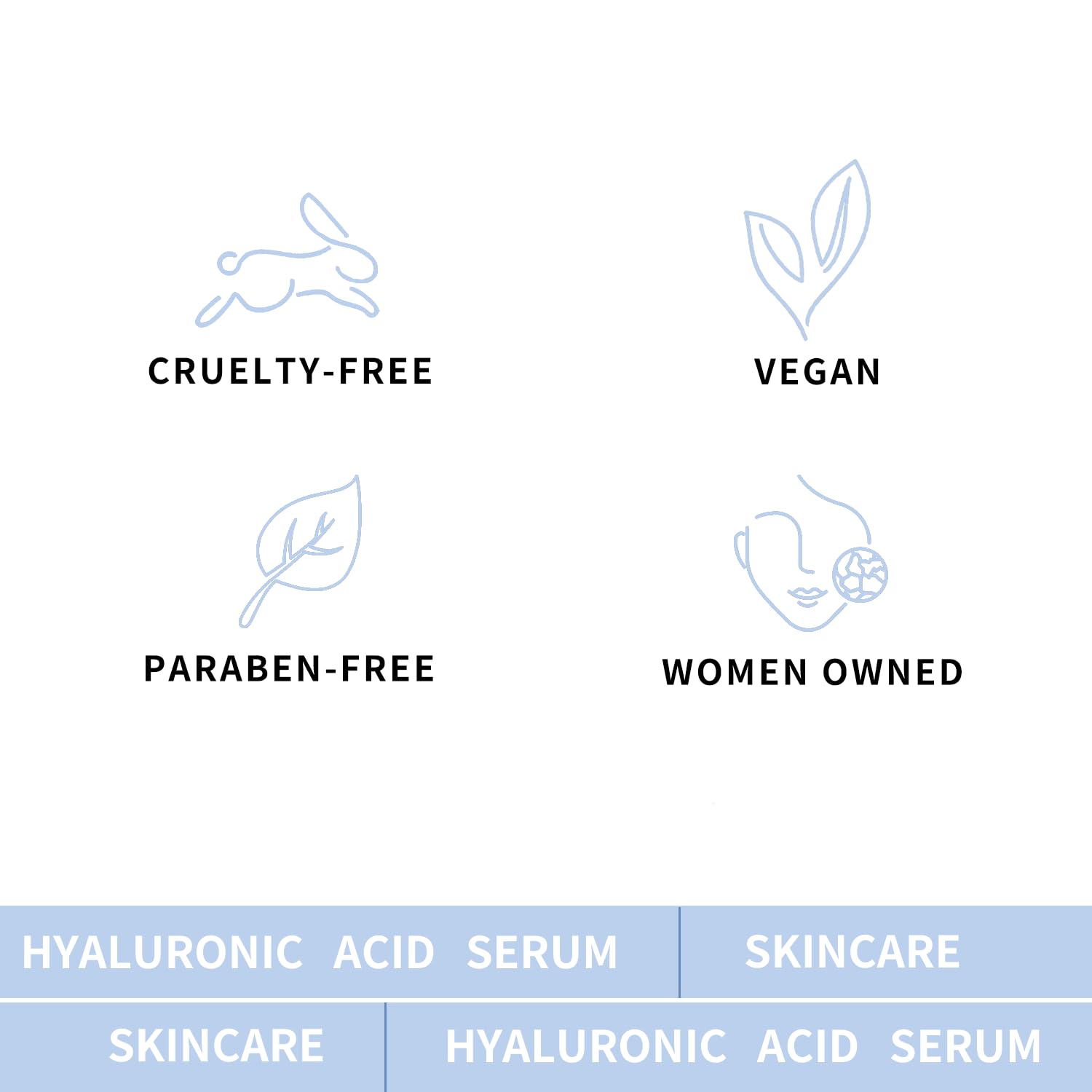 Hicream Hyaluronic Acid Serum for Face — Brightening, Hydration & Even Tone (2 Oz)