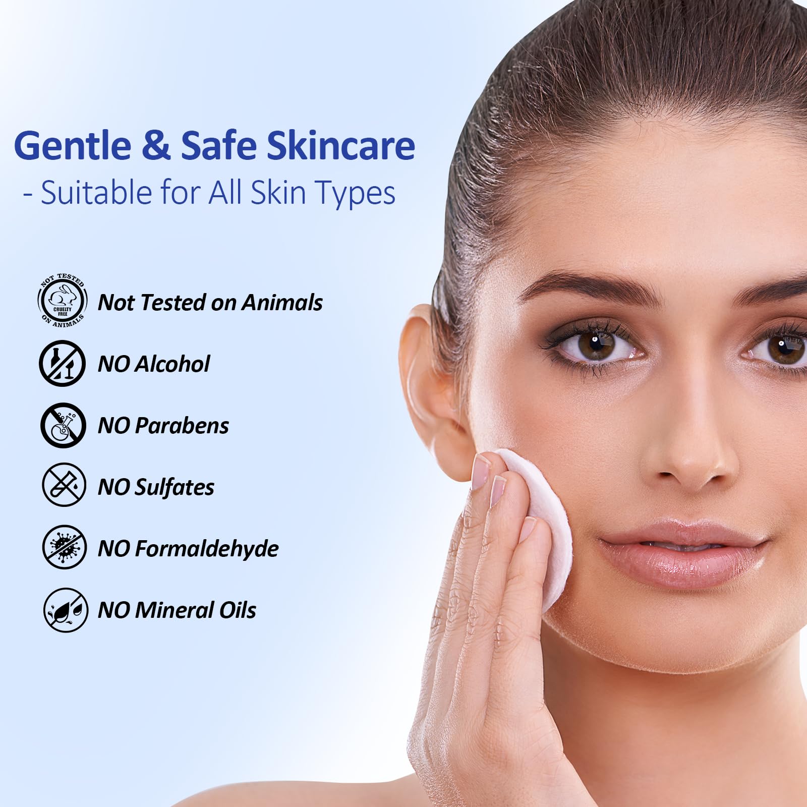 Hicream Glycolic Acid Exfoliating Pads | Dual-Texture Toner for Pore Care & Radiance