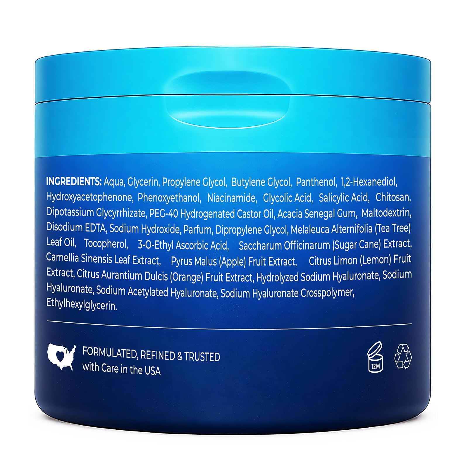 Hicream Glycolic Acid Exfoliating Pads | Dual-Texture Toner for Pore Care & Radiance
