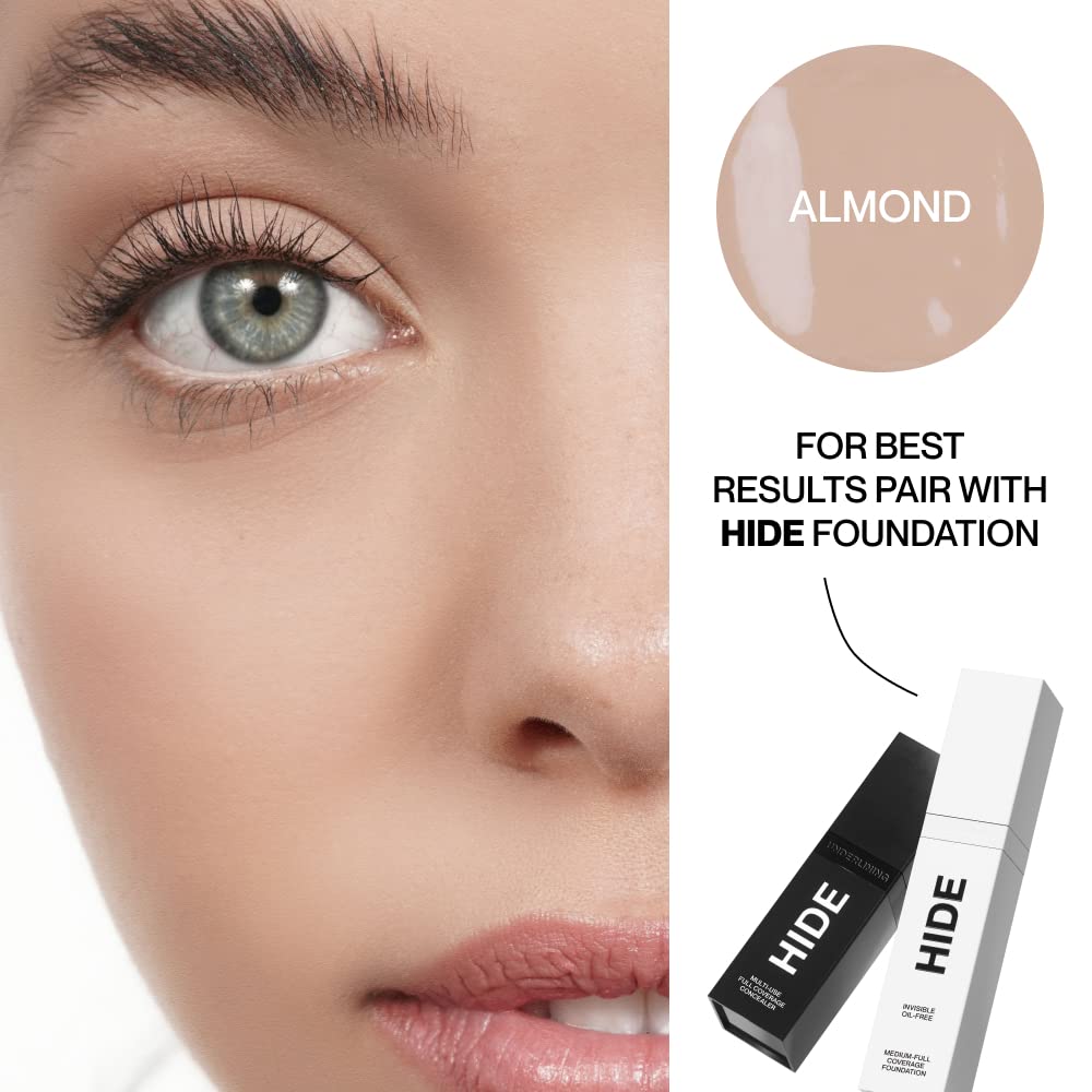 Hide Liquid Concealer – Almond (Medium to Full Coverage) | Oil-Free, All-Day Wear