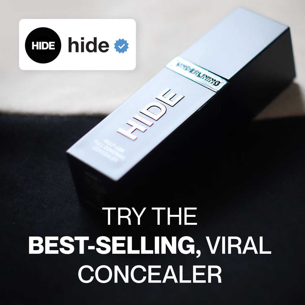 Hide Liquid Concealer – Medium to Full Coverage, Oil-Free for Blemishes & Dark Circles | Shade Wheat