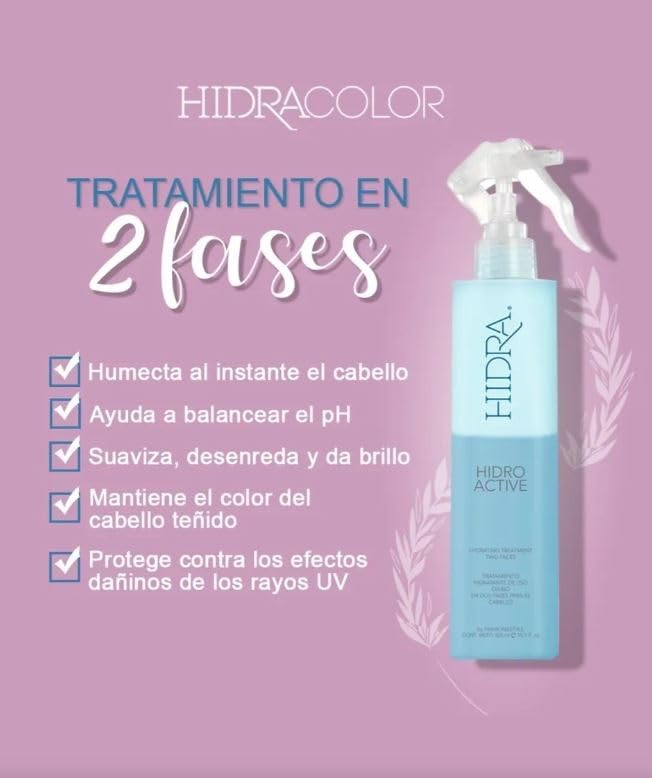 HIDRA Hidro Active Hydrating Two-Phase Treatment for Hair