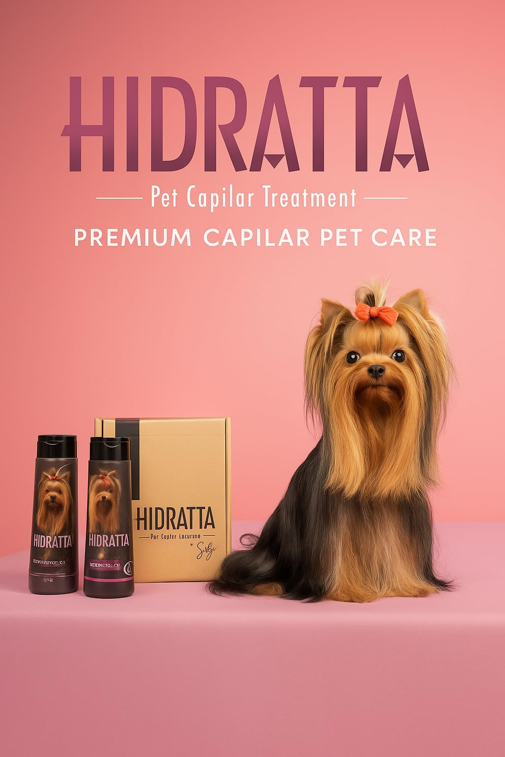 Hidratta Premium Hydrating Shampoo + Mask Kit for Dogs & Cats – Henna & Natural Oils (12.5 oz / 370 ml)