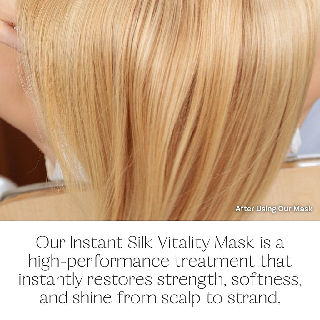 Highbrow Hippie Instant Silk Vitality Mask – Repairs Damage, Hydrates Hair & Restores Softness (275 mL)