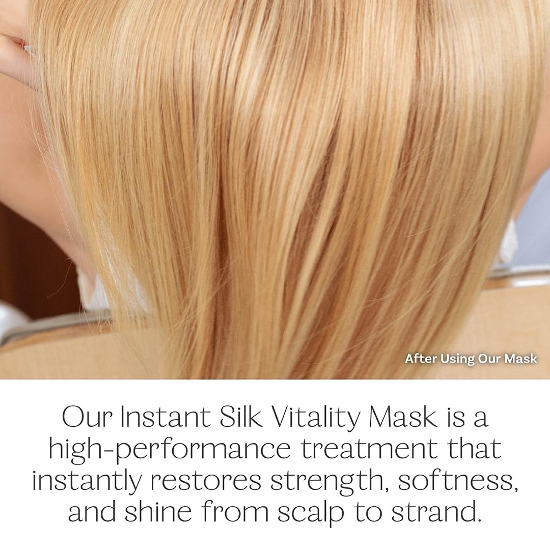 Highbrow Hippie Instant Silk Vitality Mask – Repairs Damage, Hydrates Hair & Restores Softness (275 mL)
