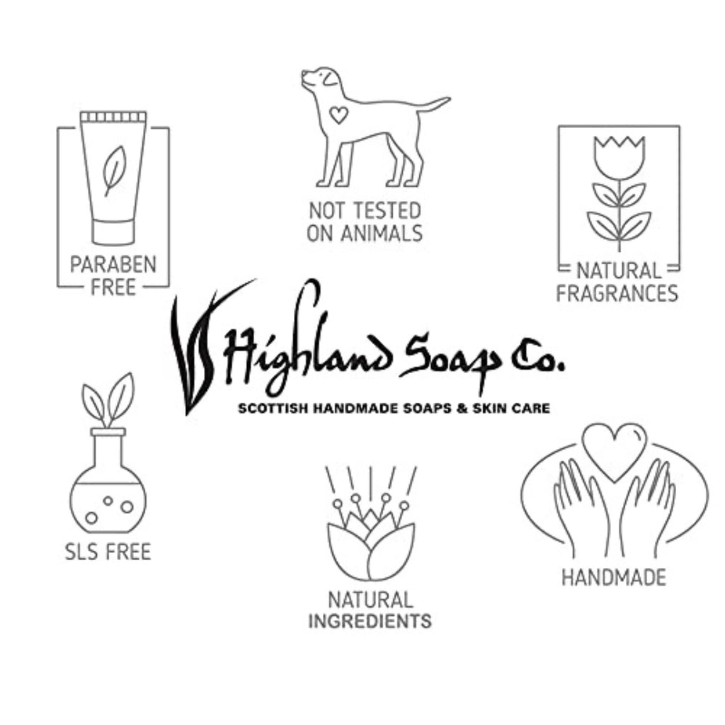 The Highland Soap Company Organic Aloe Vera Hand Wash Whisky & Honey – 10oz Bottle (Pack of 1)