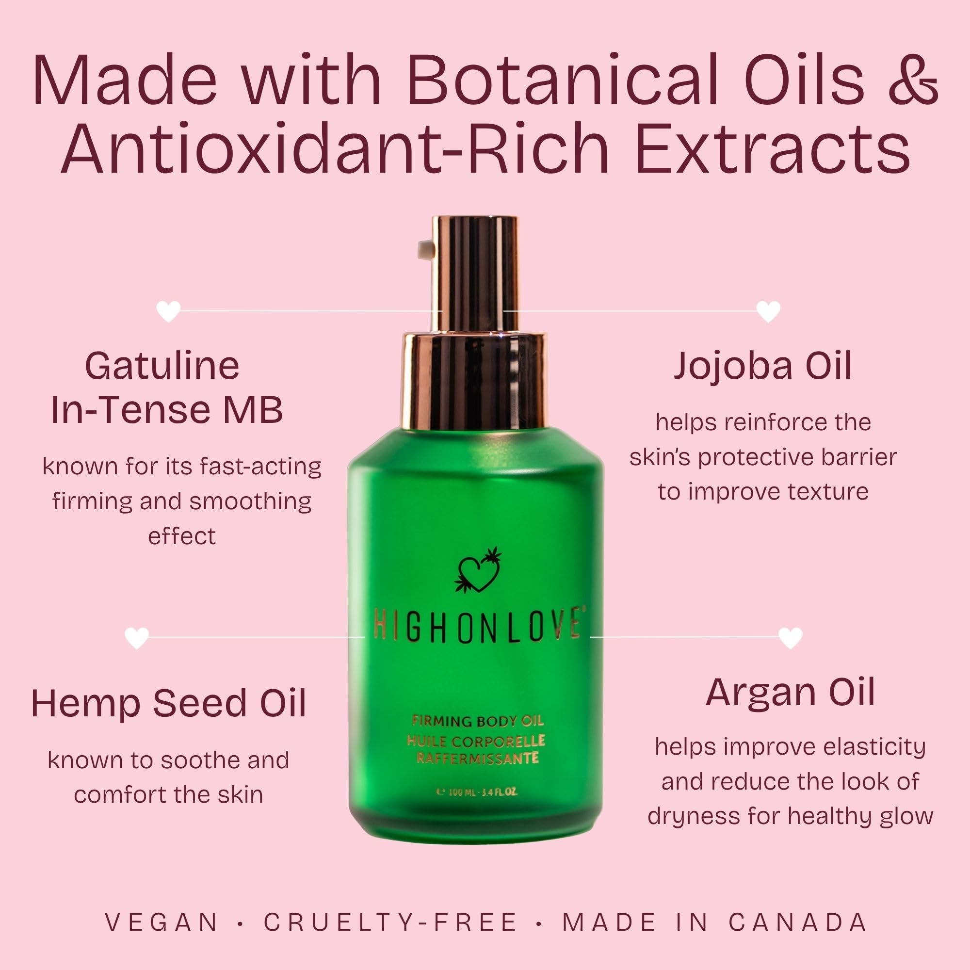 HighOnLove Firming Body Oil – Tightening, Hydration & Gentle Anti-Wrinkle Support (100 ml)