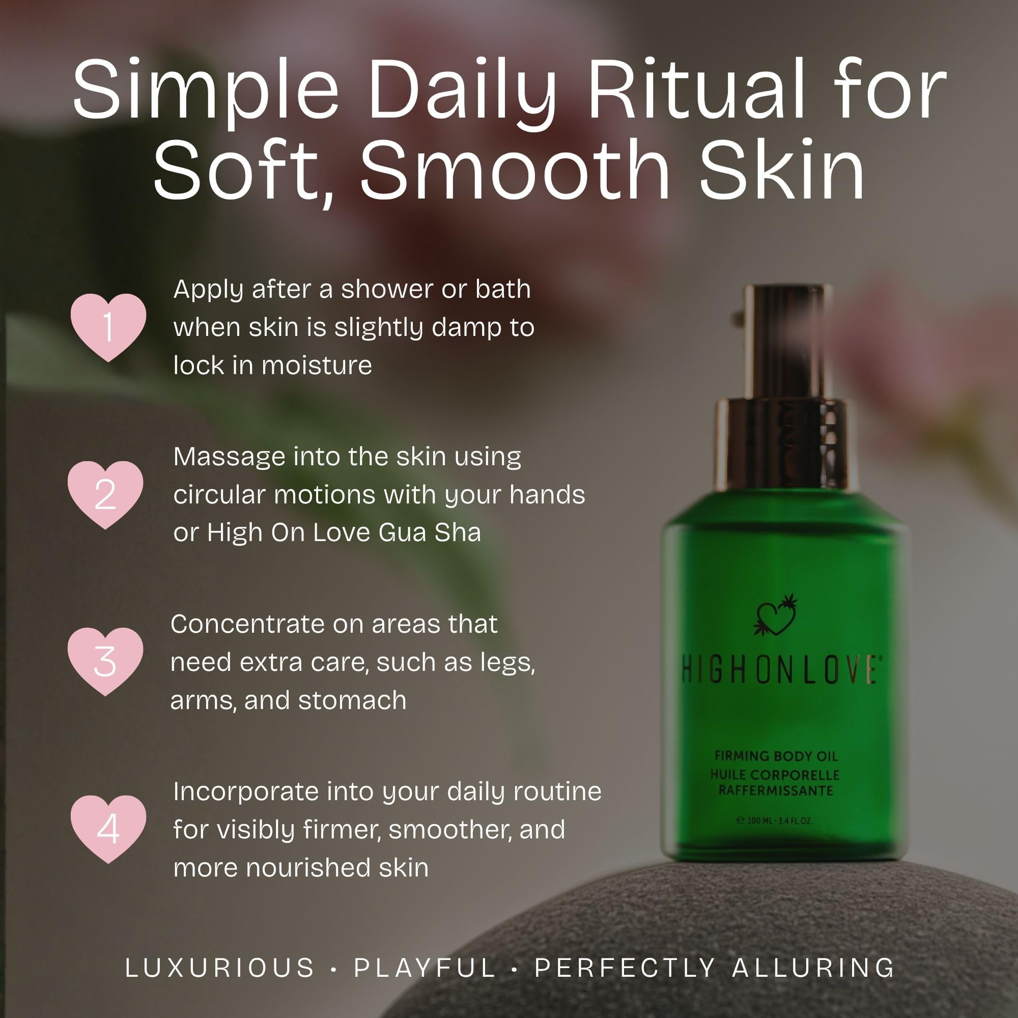 HighOnLove Firming Body Oil – Tightening, Hydration & Gentle Anti-Wrinkle Support (100 ml)