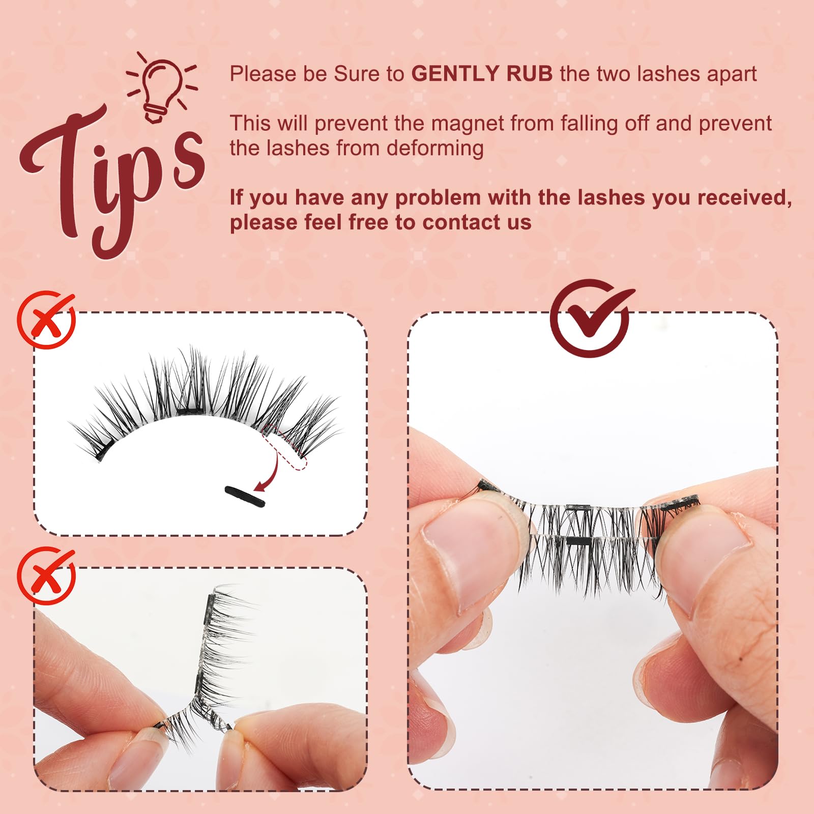 Higu clace Magnetic-Eyelashes: 2 Pairs with Applicator, No Glue, Natural Look
