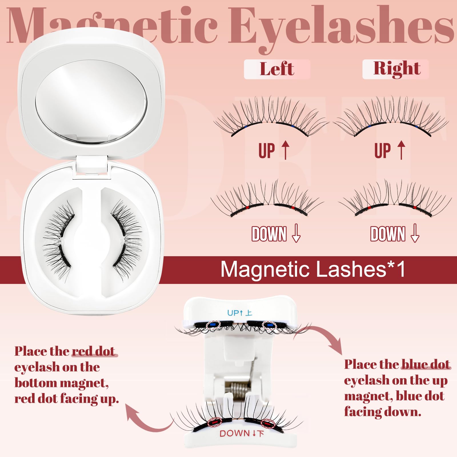 Higu clace Magnetic-Eyelashes Kit – No Glue Needed, Natural Look | GD-Soft-RC-E