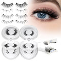 Higu clace Magnetic Eyelashes 4 Pairs with Applicator | Easy Magnetic Lashes Kit
