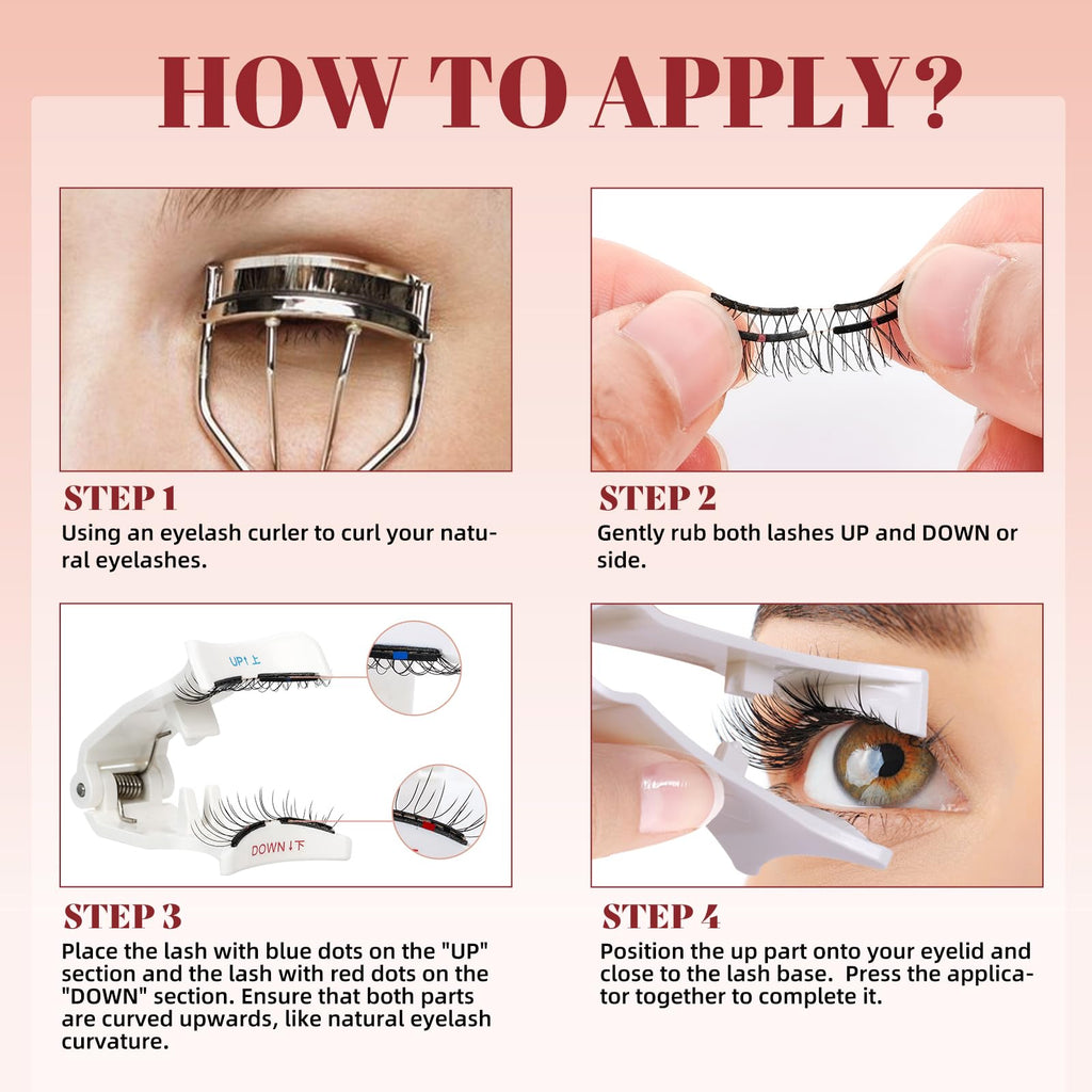 Higu clace Magnetic-Eyelashes Kit – No Glue Needed, Natural Look | GD-Soft-RC-E