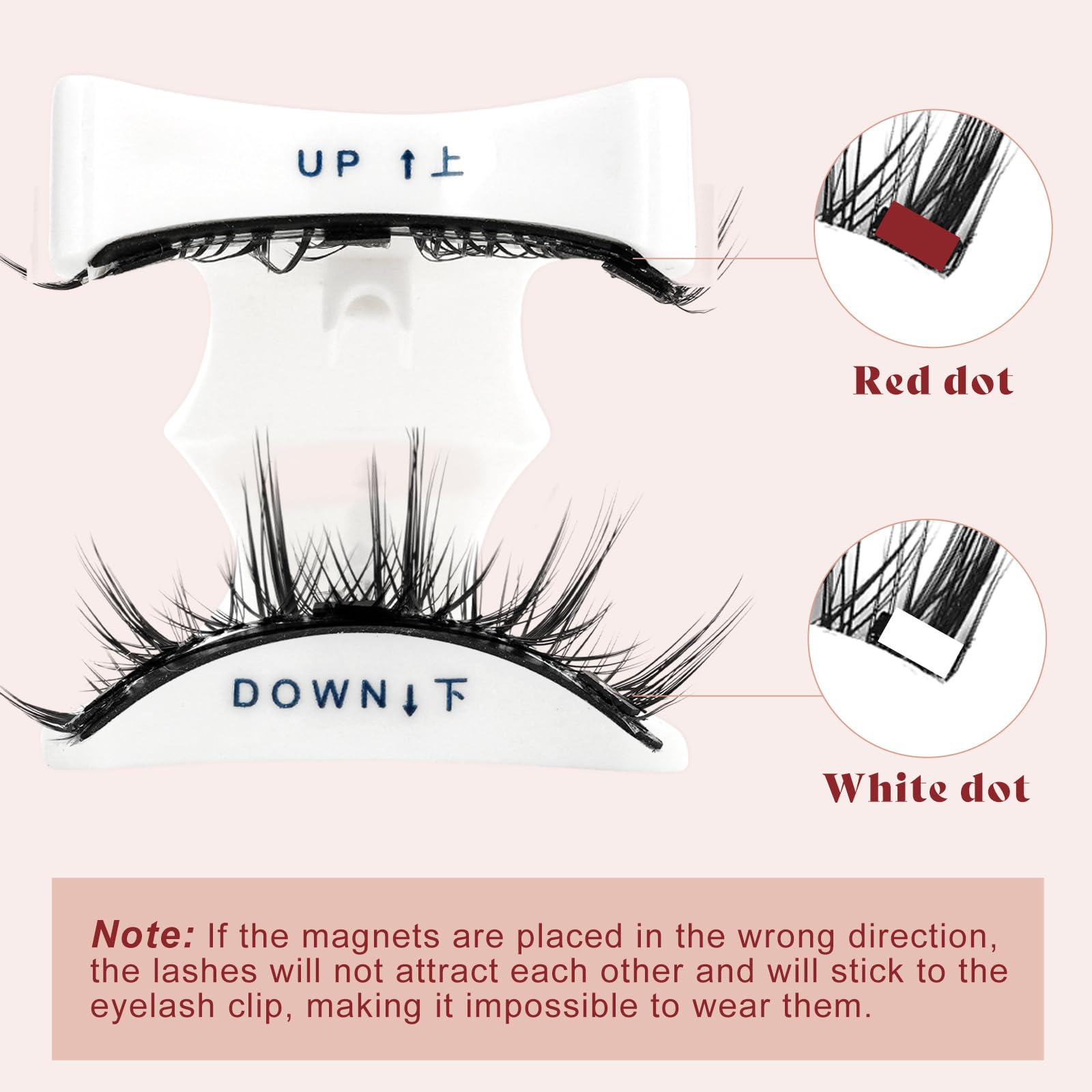 Higu clace Magnetic Eyelashes with Applicator – Natural Look Wispy Lashes (DJCX-D)