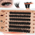 Higu Clace Self-Adhesive Eyelashes Kit – Pre-Glued Clusters 10-16mm