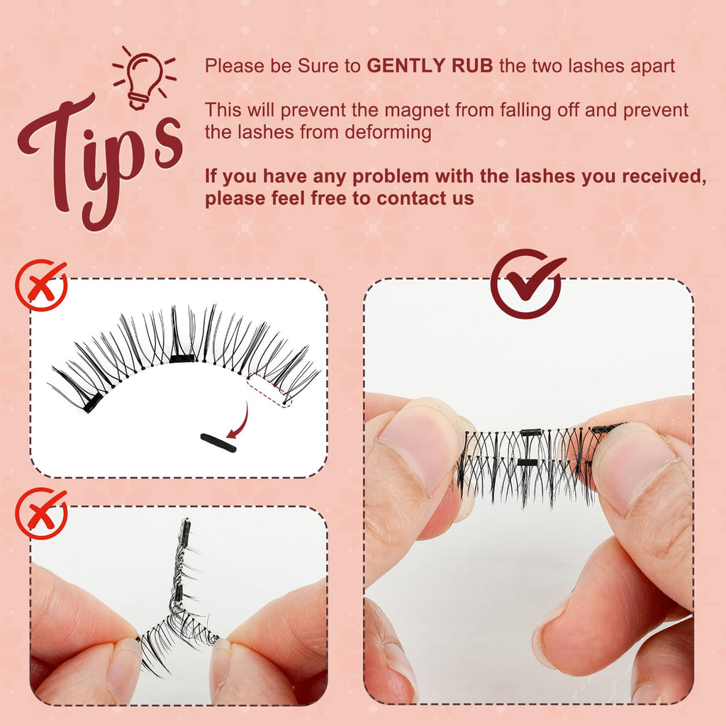 Higu Clace Magnetic Eyelashes – No Glue, Easy Wear with Applicator (Style A)