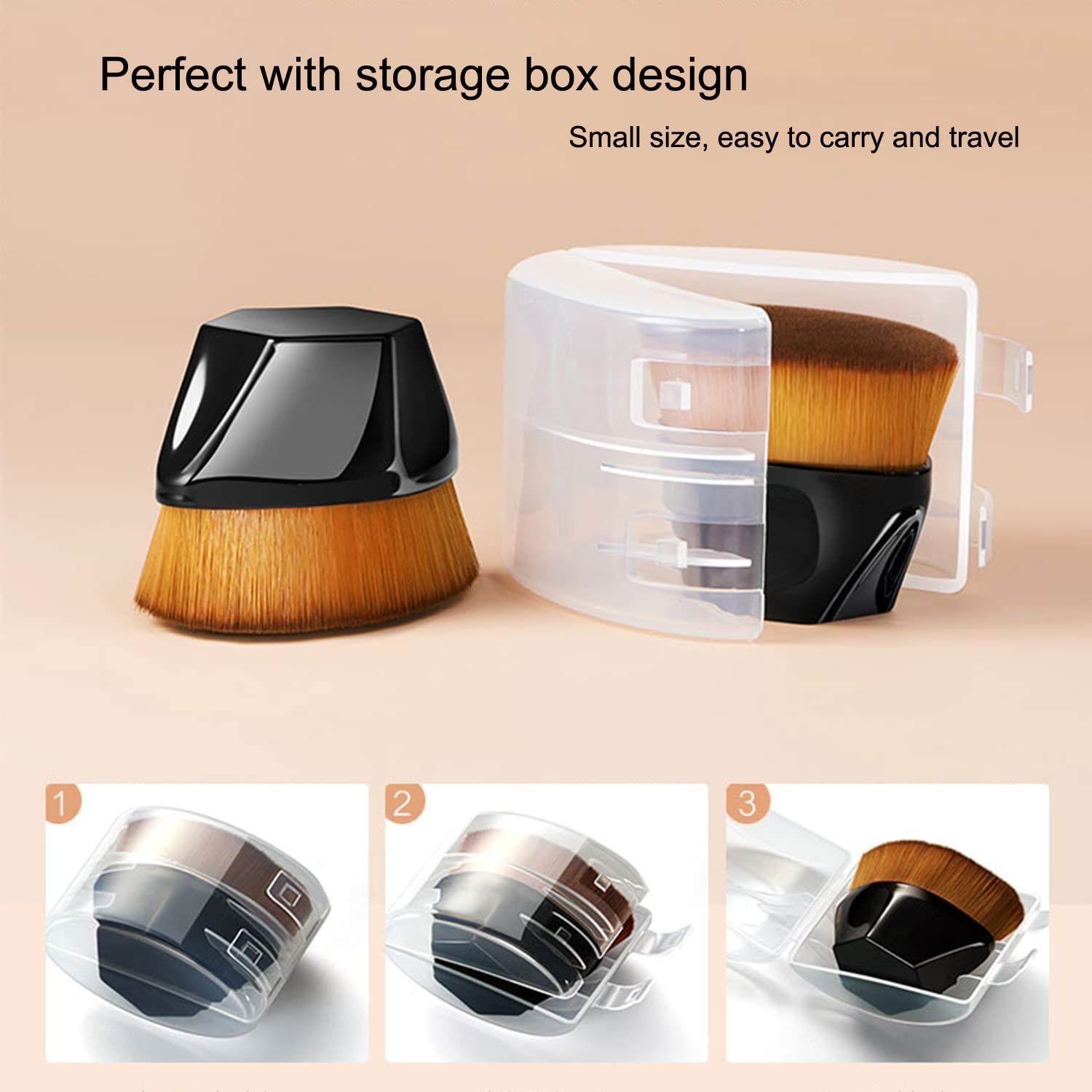 Hilareco Air Cushion CC Cream – PHOERA CC+ Cream SPF25, Hydrating Serum, Primer & Kabuki Brush Set