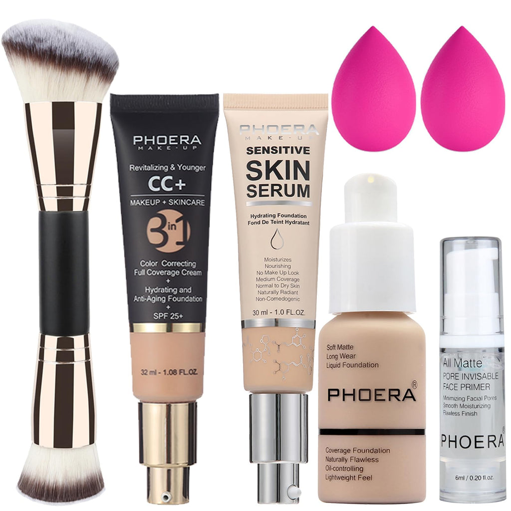 Hilareco PHOERA 4-in-1 Tinted Moisturizer Foundation Serum | Color Correcting & Hydration