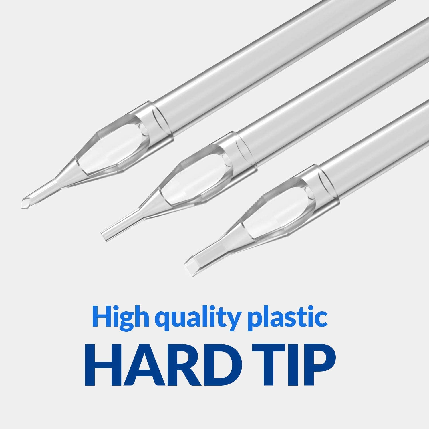 Hildbrandt Freeflow Gripless Long Tattoo Tubes – Clear Tip, 8–9mm Grip Compatibility (5RT)