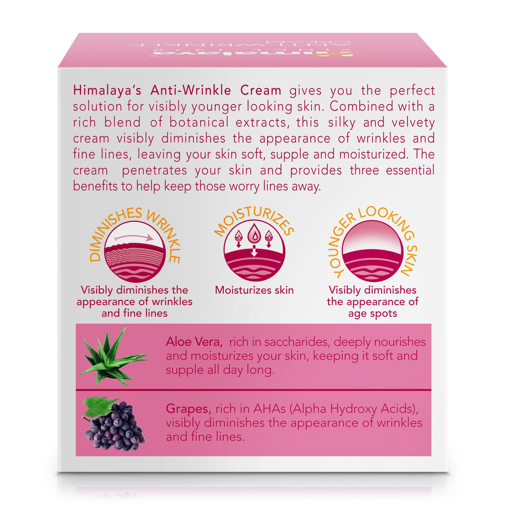 Himalaya Anti-Wrinkle Cream – Smooth Wrinkles, Fine Lines & Dark Spots, 1.69 oz (Pack of 2)