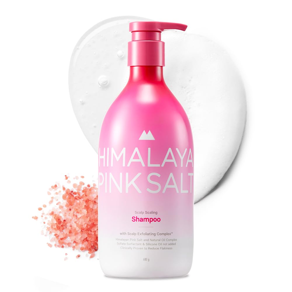 HIMALAYA PINKSALT Scalp Scaling Shampoo — Clarifying Exfoliator with AHA, PHA, ACV, 21.1oz | Silicone-Free, Sulfate-Free